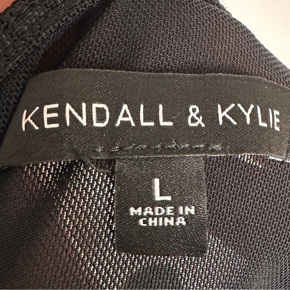 Kendall & Kylie Sheer Black Mesh Bodysuit - Picture 5 of 6